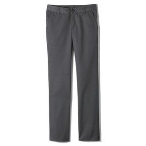 NWT LANDS' END PERFECT FIT PLAIN FRONT CHINO PANTS ARCTIC GRAY 9